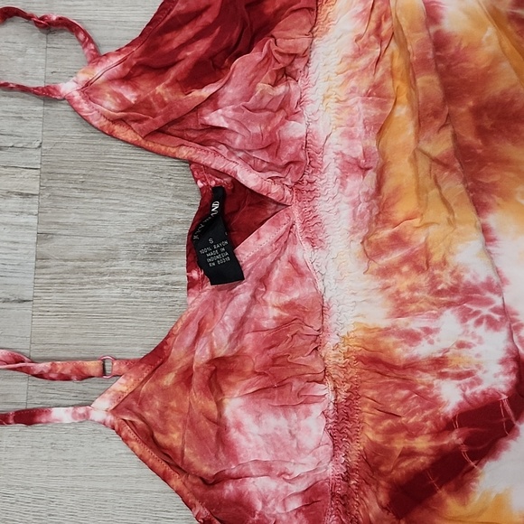 Lucky Brand Tank Top Tie-Dyed Sun Dress, Super Soft Lightweight Summer Style - Picture 6 of 8